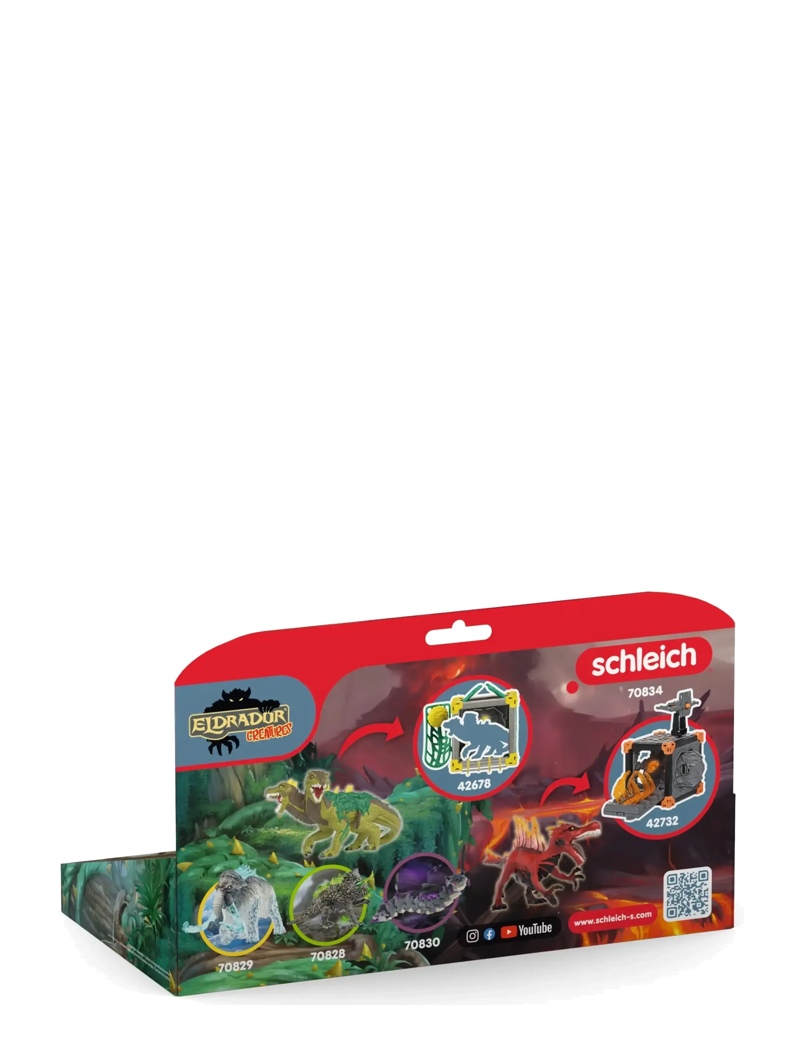 Schleich - Schleich Fire Saurian vs. Jungle Lizard - djur - muti - 4