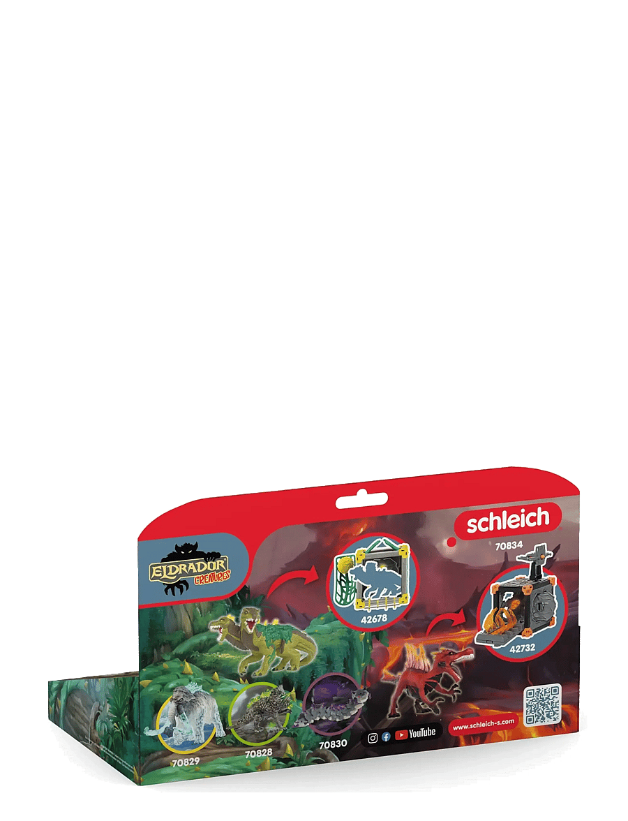 Schleich - Schleich Fire Saurian vs. Jungle Lizard - eläimet - muti - 4
