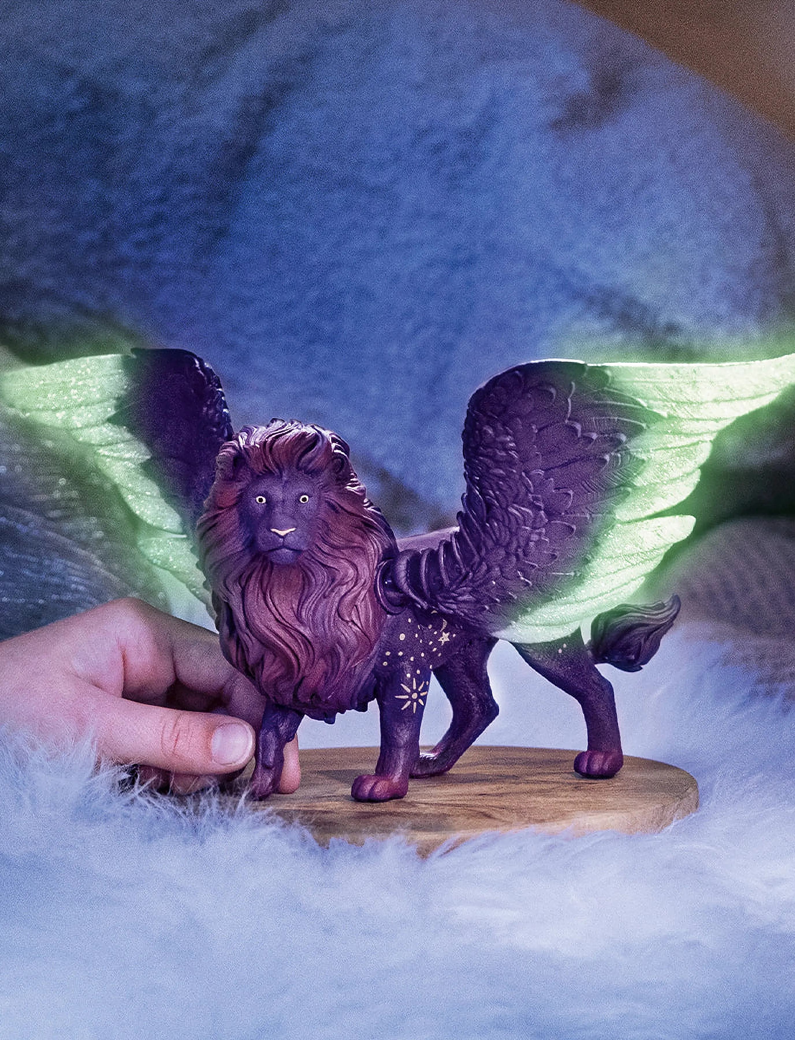 Schleich Moon Lion, Børn, Action Figures, Lila, Str: ONE SIZE