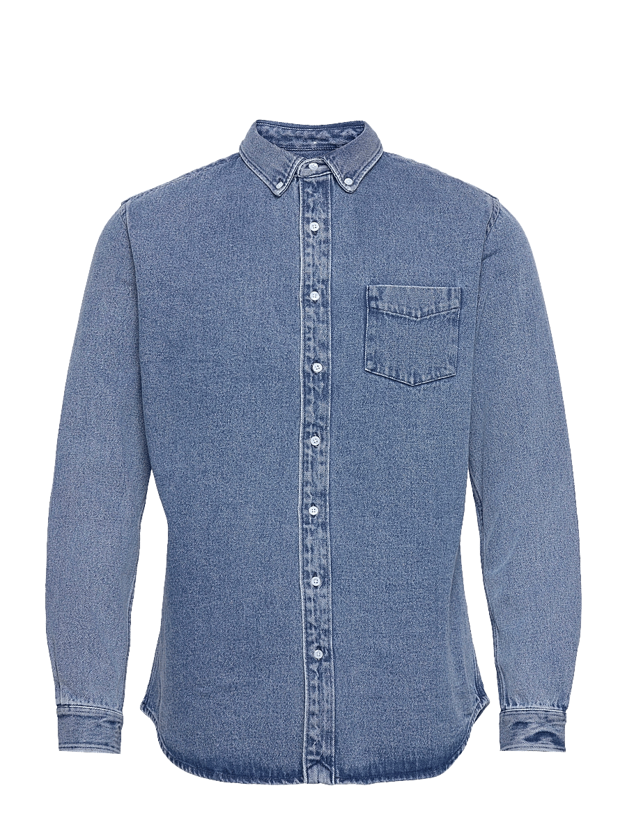Schnayderman's - SHIRT BD DENIM - washed blue - 0
