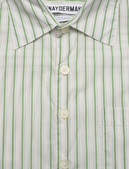 Schnayderman's - SHIRT OVERSIZED SS STRIPE - short-sleeved shirts - white, green and pink - 2