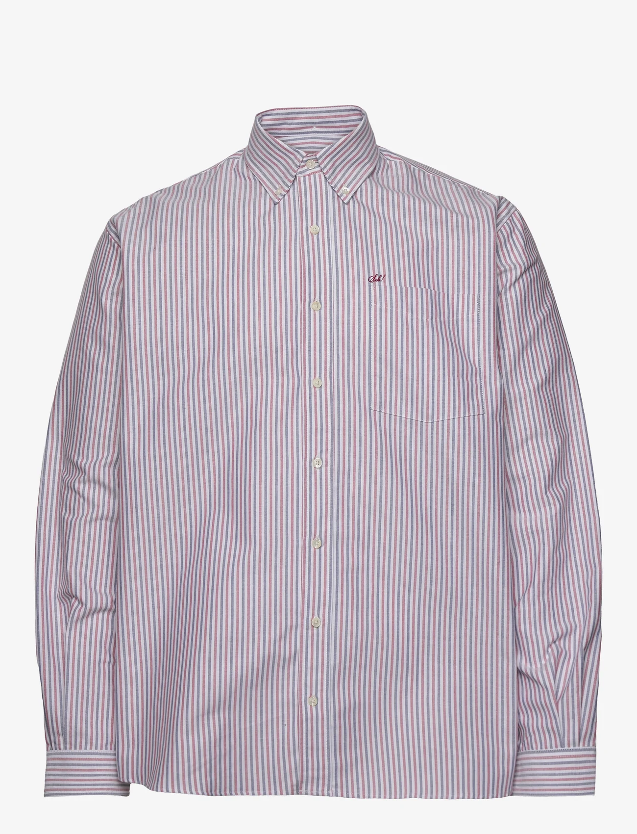 Schnayderman's - SHIRT BD NON-BINARY EMBROIDERY - kasdienio stiliaus marškiniai - red, white and navy - 0