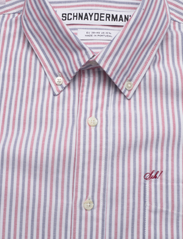 Schnayderman's - SHIRT BD NON-BINARY EMBROIDERY - kasdienio stiliaus marškiniai - red, white and navy - 2