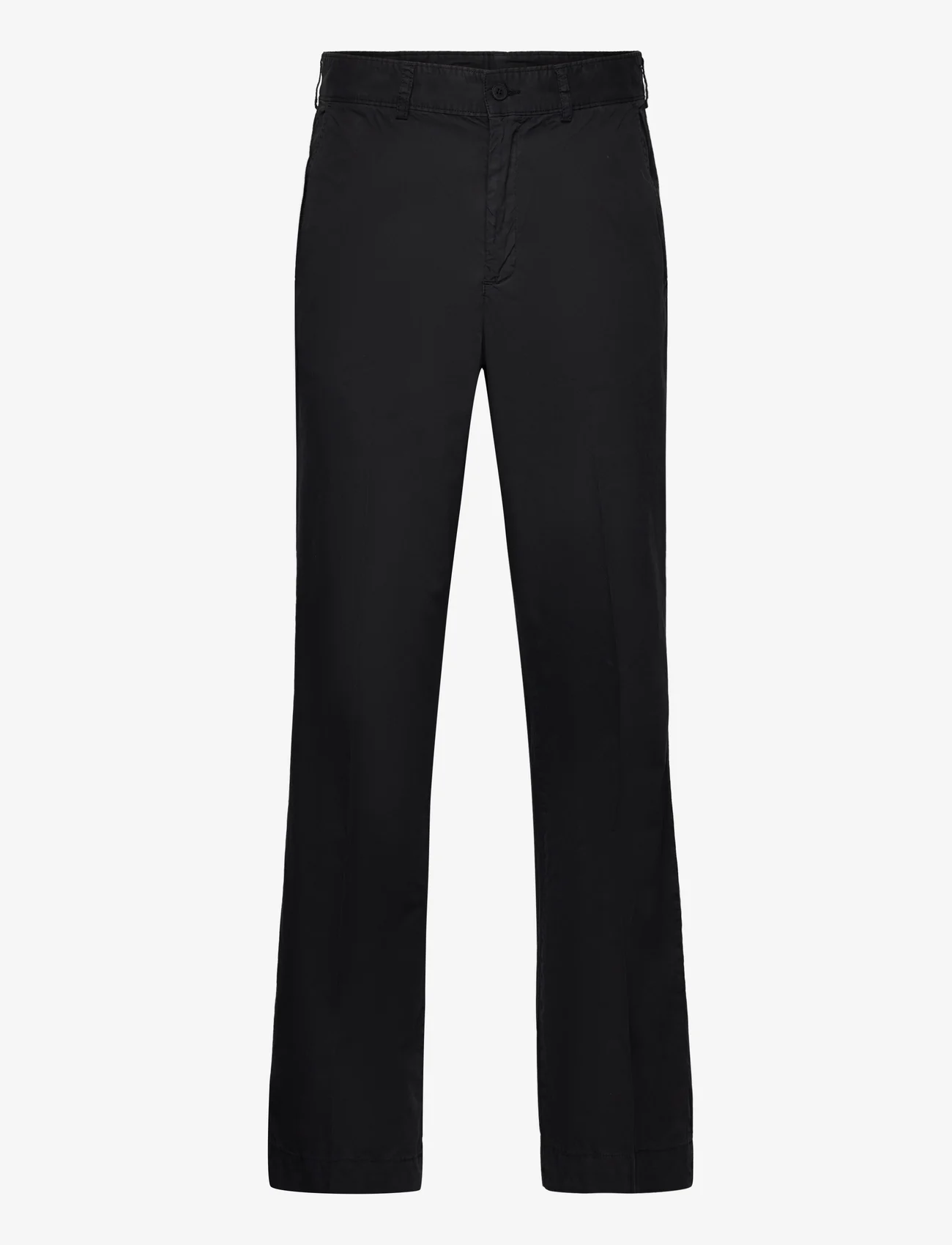 Schnayderman's - TROUSERS DALET OVERDYED - nordic style - black - 0