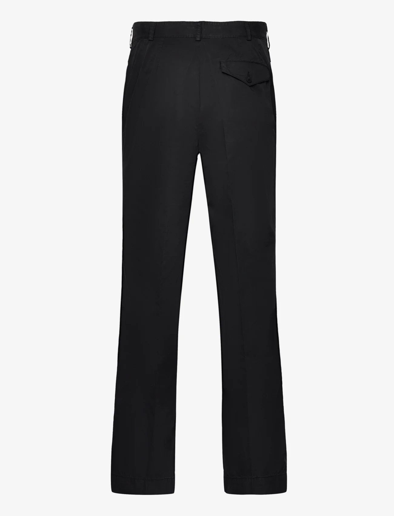 Schnayderman's - TROUSERS DALET OVERDYED - chinos - black - 1