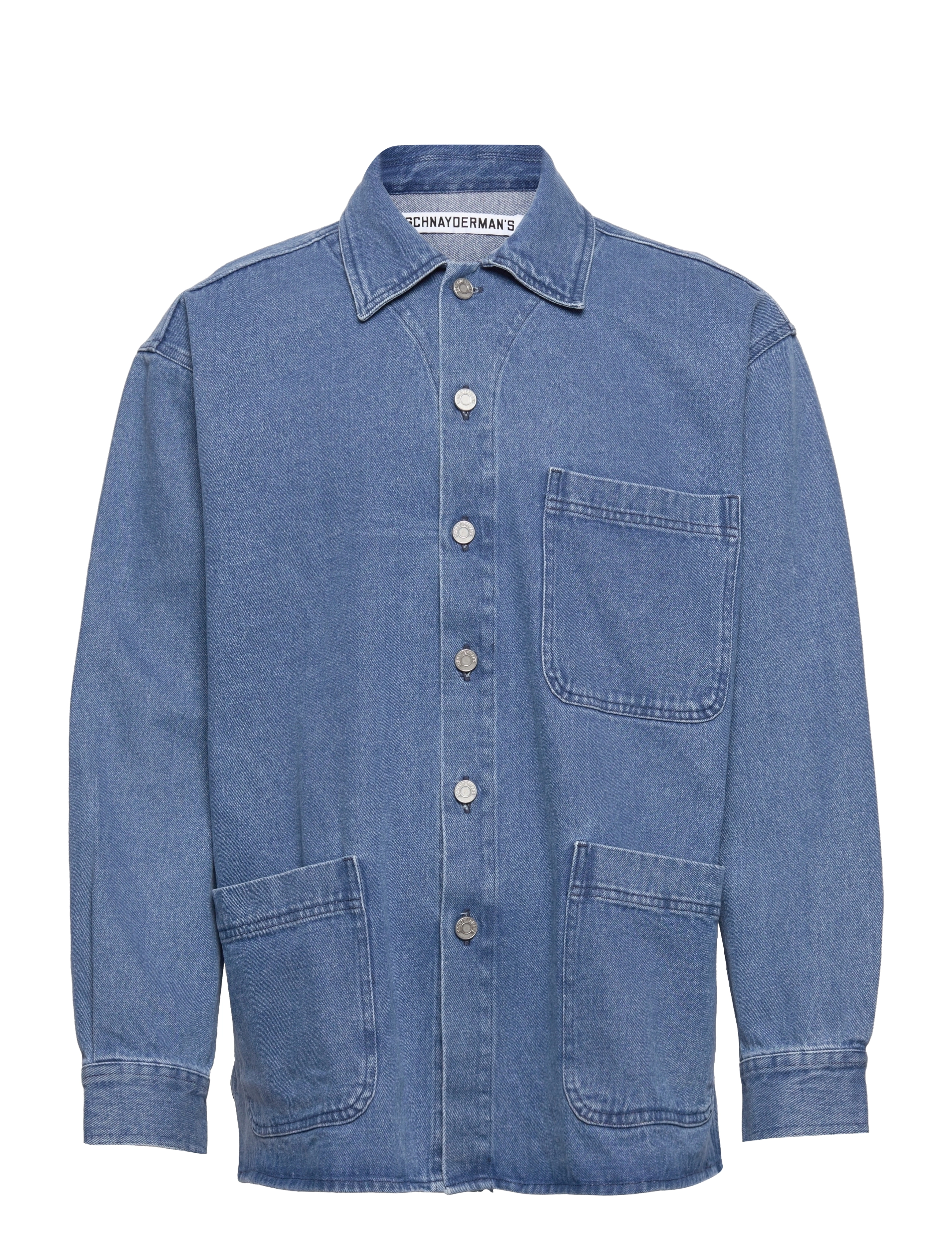 Schnayderman's - OVERSHIRT OVERSIZED DENIM - washed blue - 0