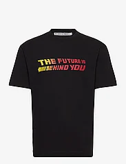 Schnayderman's - T-SHIRT MID WEIGHT THE FUTURE IS BEHIND YOU - t-shirts - black - 0