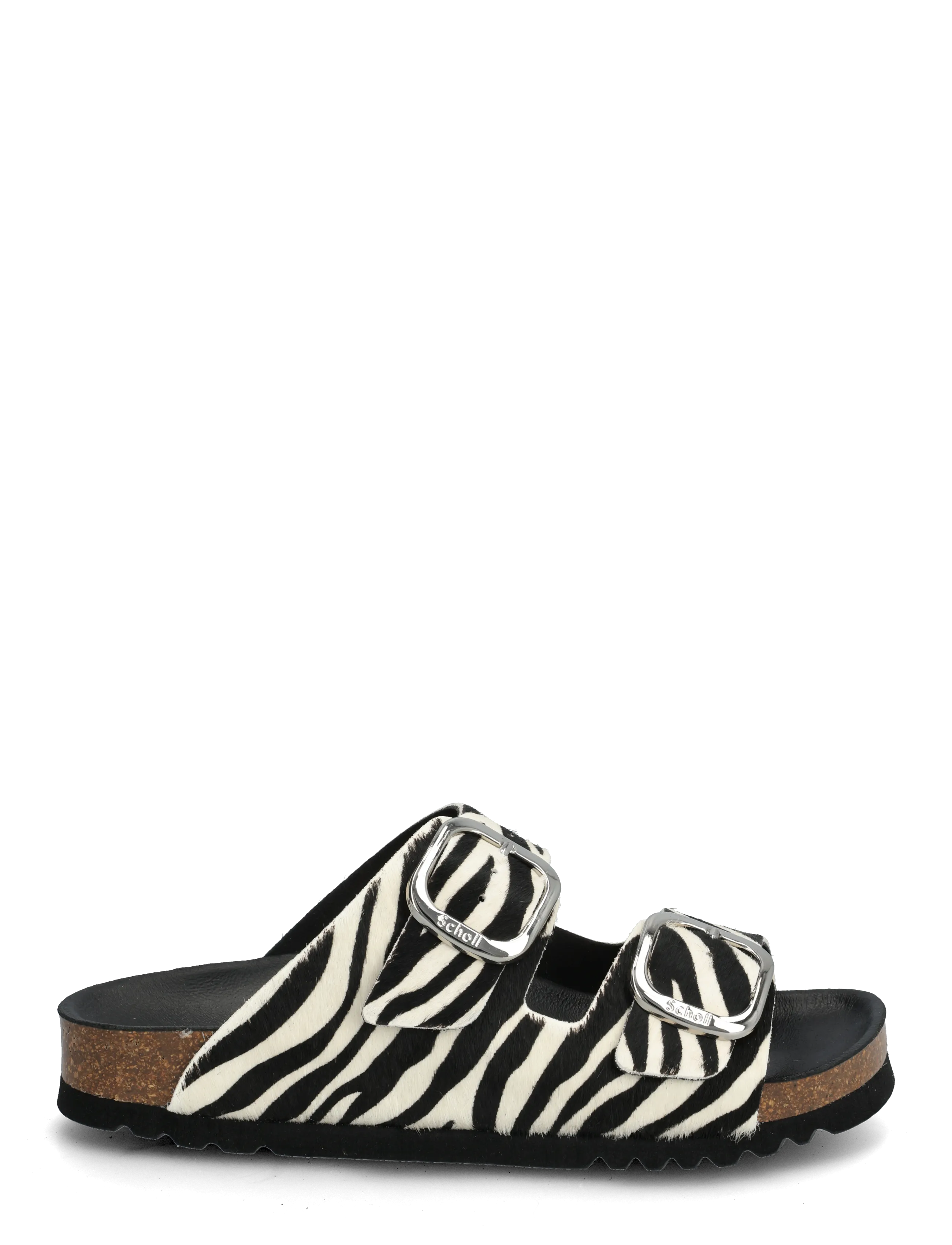 Scholl - SL NOELLE LEATHER LEOPARD - platte sandalen - zebra - 1