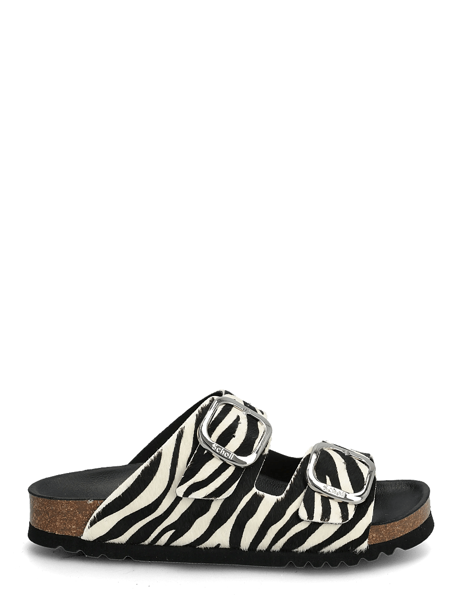 Scholl - SL NOELLE LEATHER LEOPARD - flade sandaler - zebra - 1