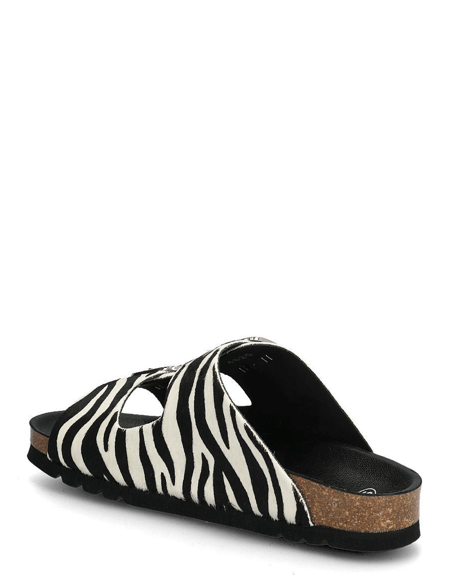 Scholl - SL NOELLE LEATHER LEOPARD - flade sandaler - zebra - 2