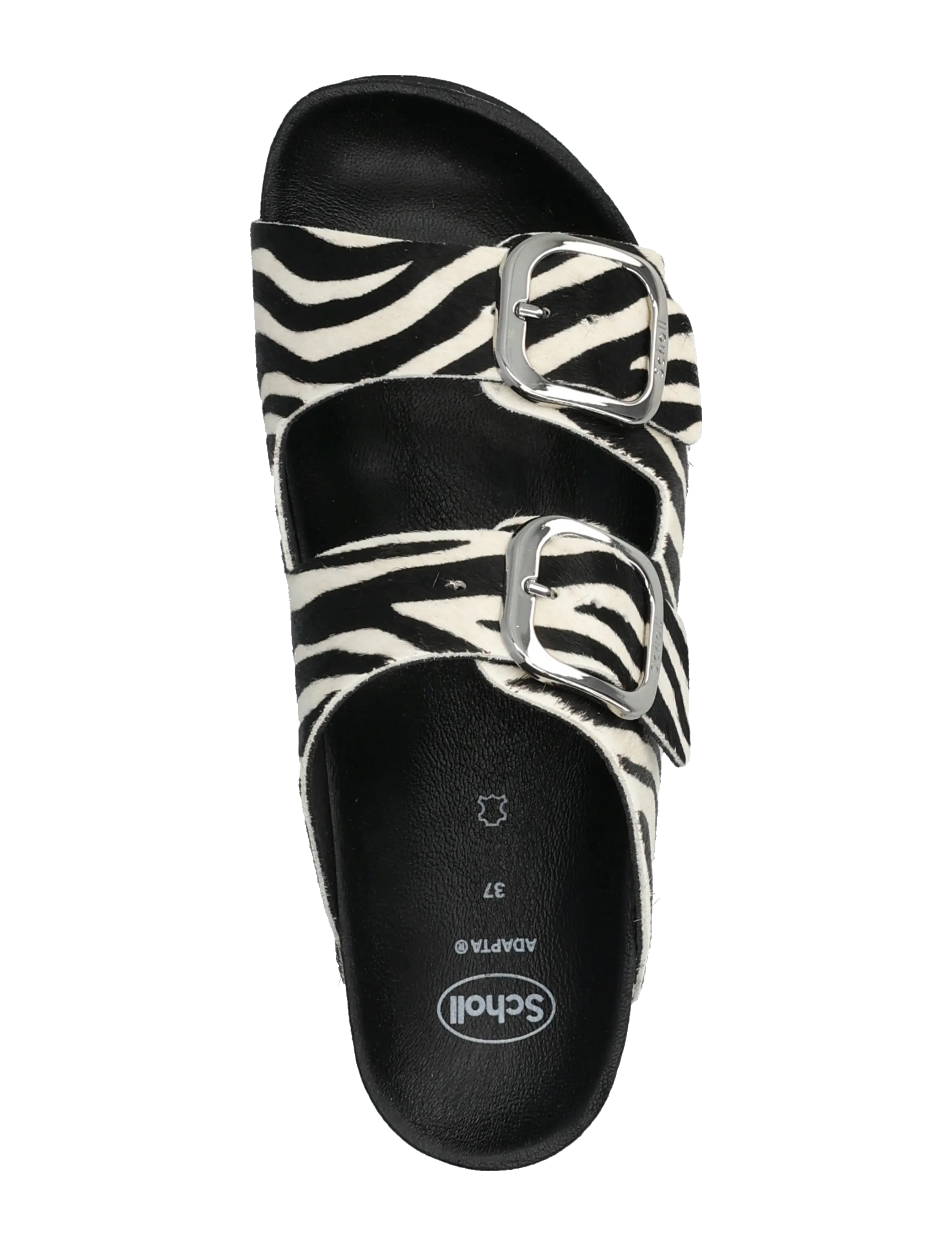 Scholl - SL NOELLE LEATHER LEOPARD - platte sandalen - zebra - 3