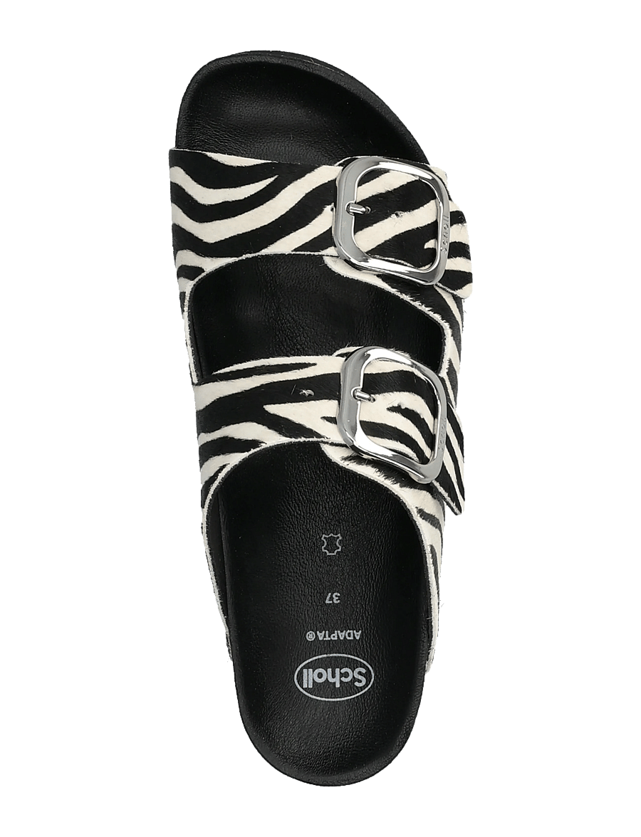 Scholl - SL NOELLE LEATHER LEOPARD - flade sandaler - zebra - 3