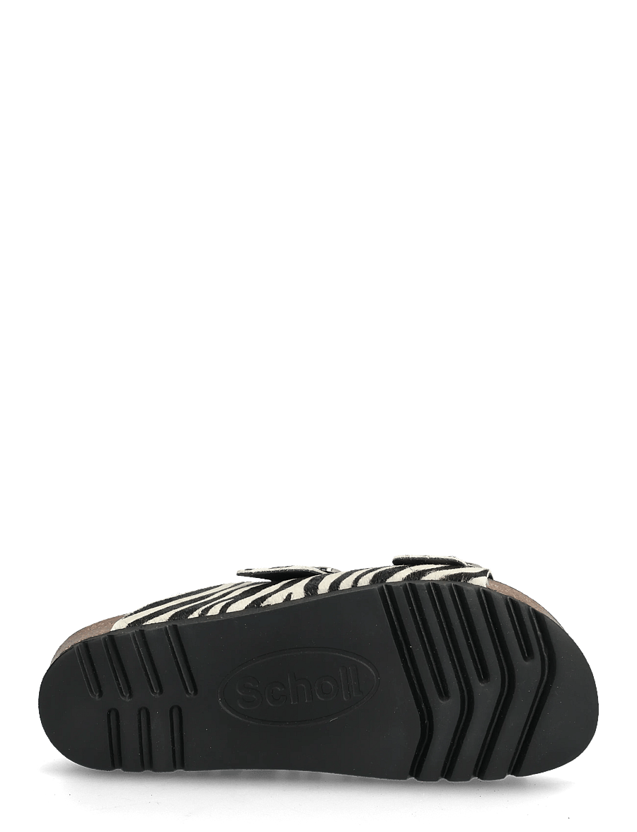 Scholl - SL NOELLE LEATHER LEOPARD - flade sandaler - zebra - 4