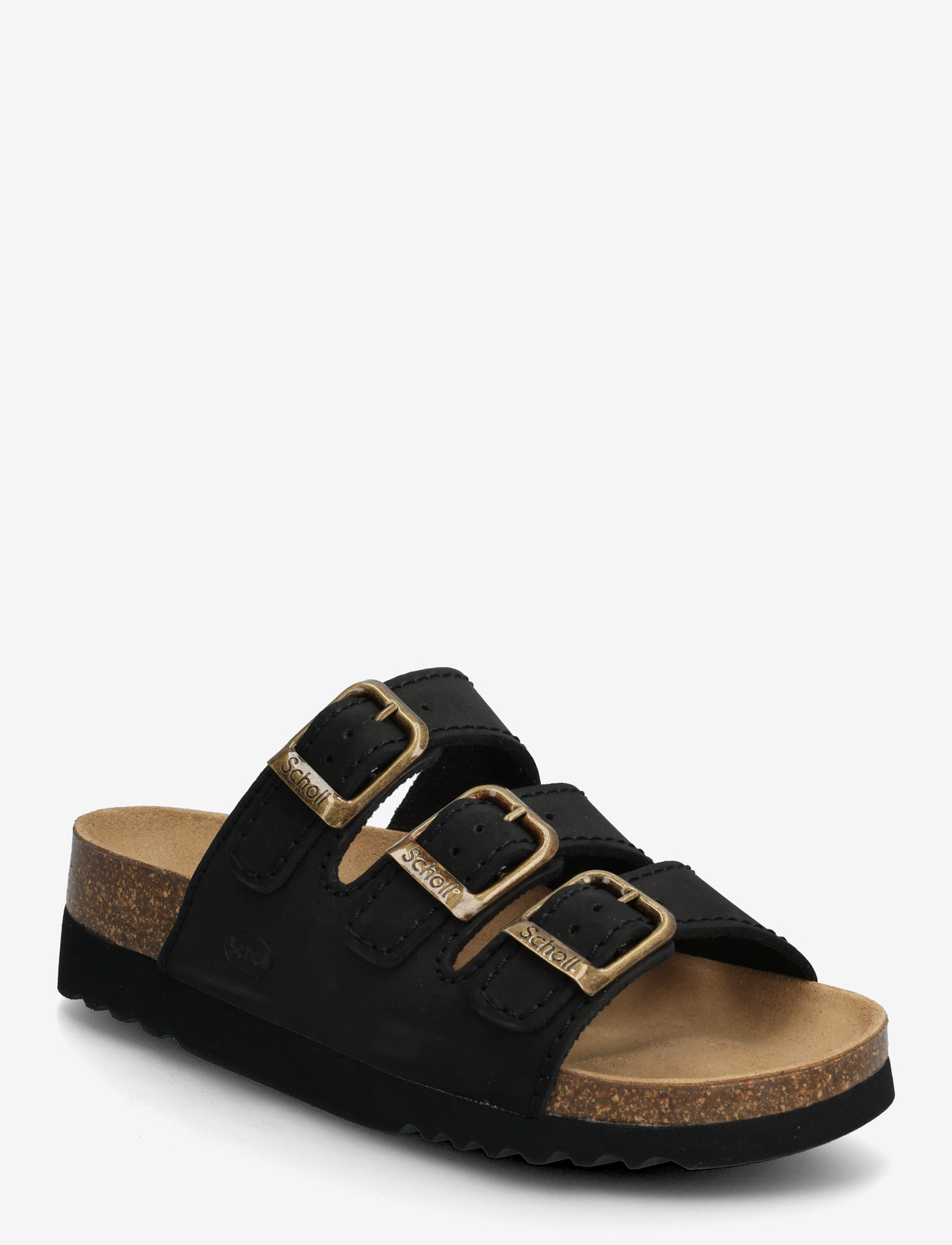 Scholl - RIO WEDGE AD - flade sandaler - black - 0