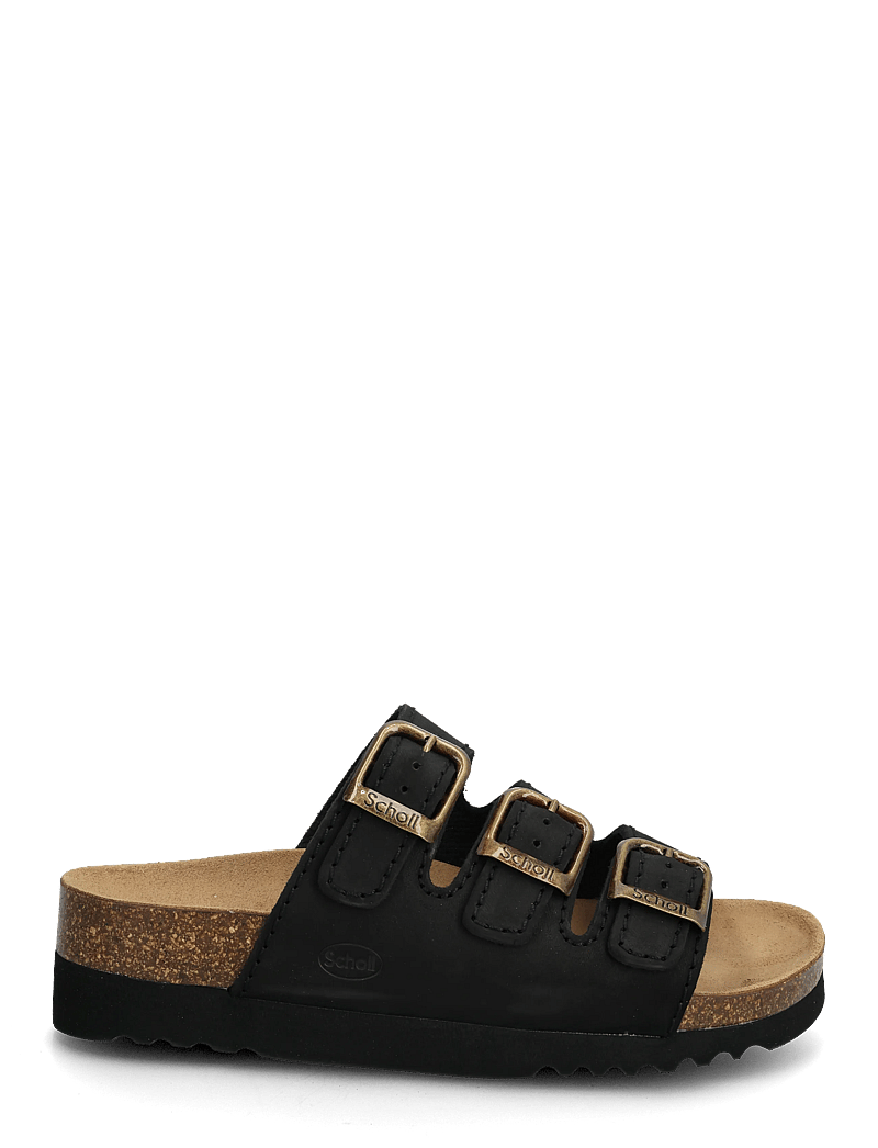 Scholl - RIO WEDGE AD - flade sandaler - black - 1