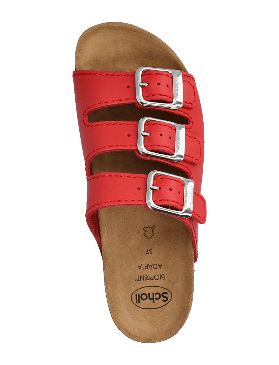 Scholl - RIO WEDGE AD - płaskie sandały - red - 3