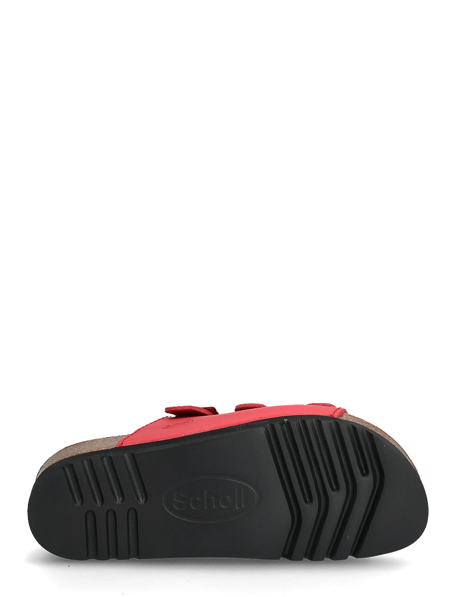 Scholl - RIO WEDGE AD - płaskie sandały - red - 4