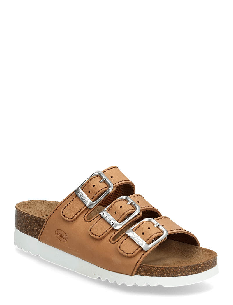 Scholl - RIO WEDGE AD - flade sandaler - cognac - 0