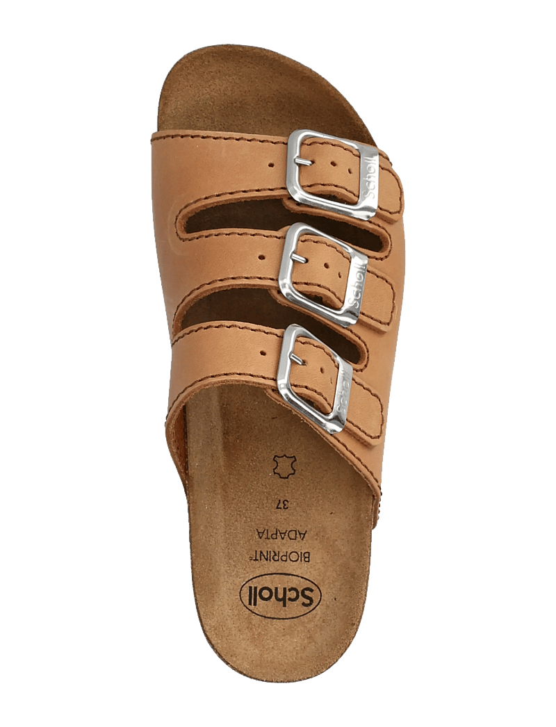 Scholl - RIO WEDGE AD - flade sandaler - cognac - 3