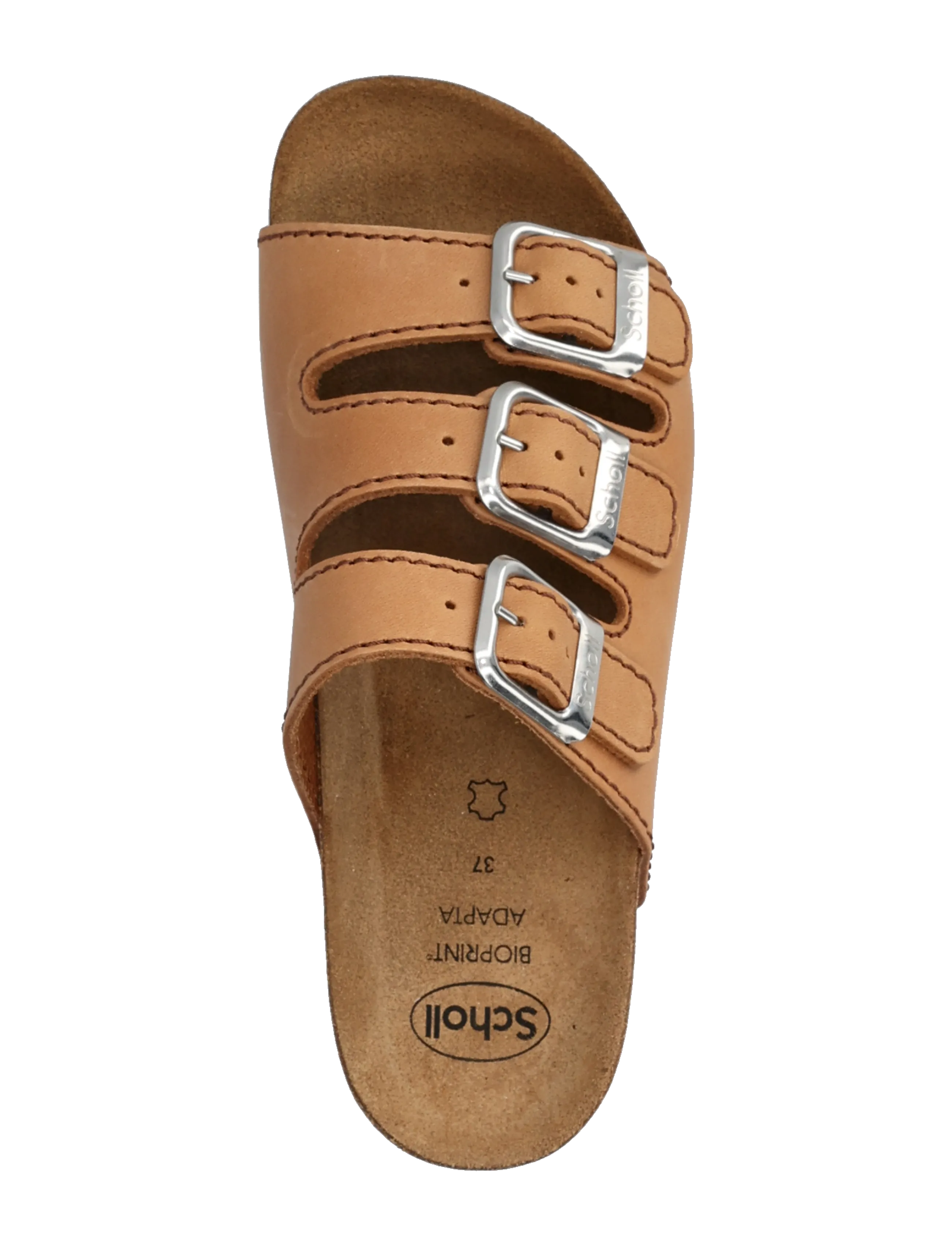 Scholl - RIO WEDGE AD - flat sandals - cognac - 3
