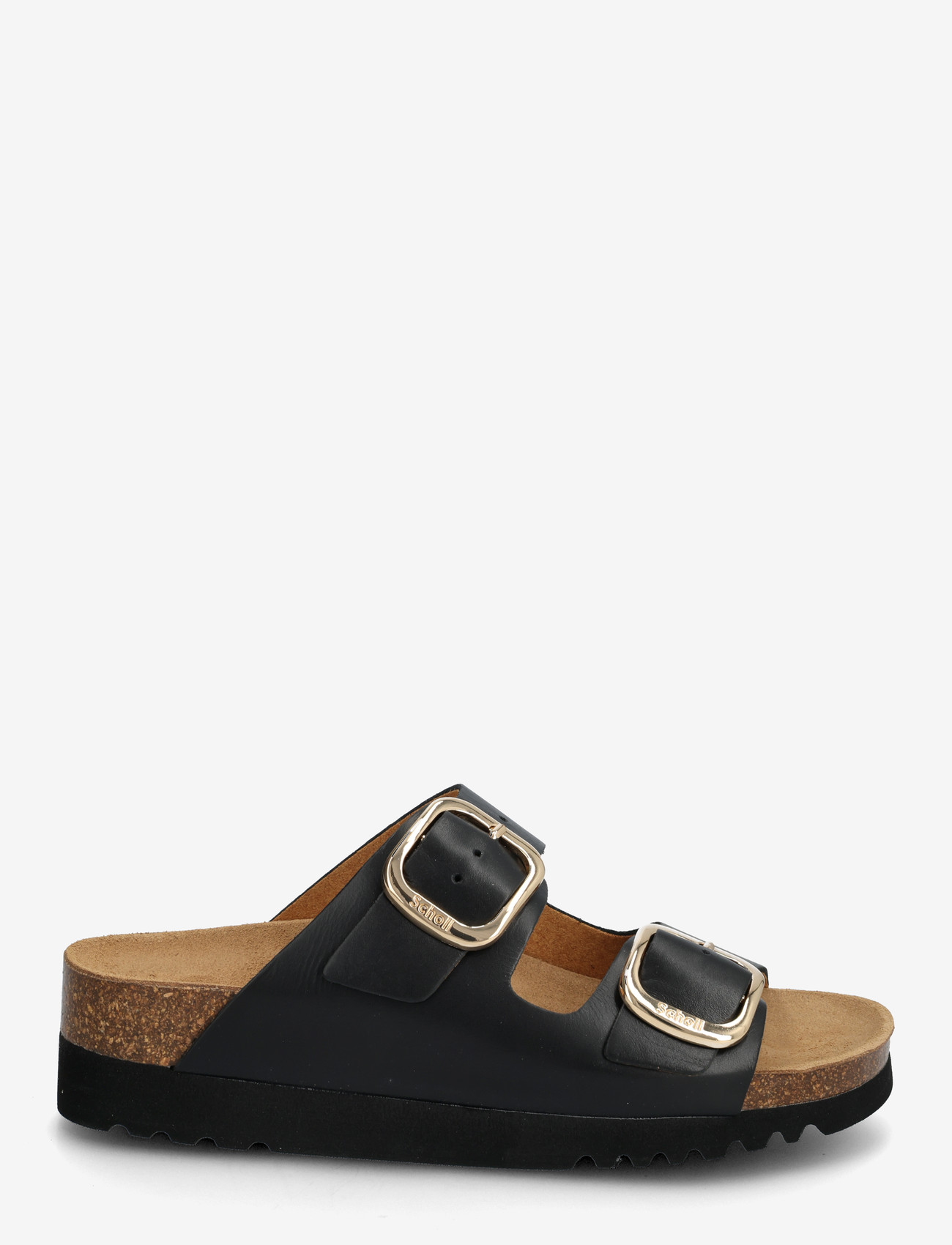 Scholl - ILARY 2 STRAPS WG AD - flade sandaler - black - 1