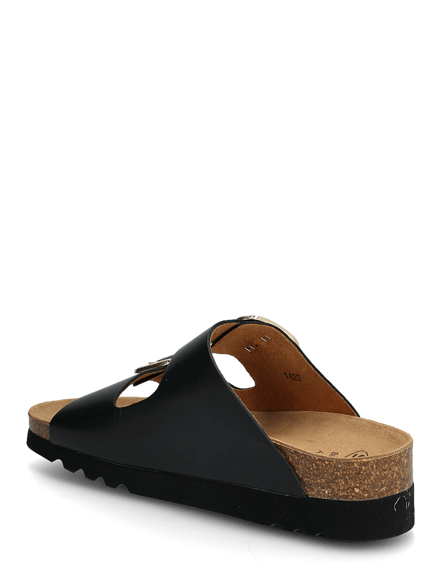 Scholl - ILARY 2 STRAPS WG AD - flade sandaler - black - 2