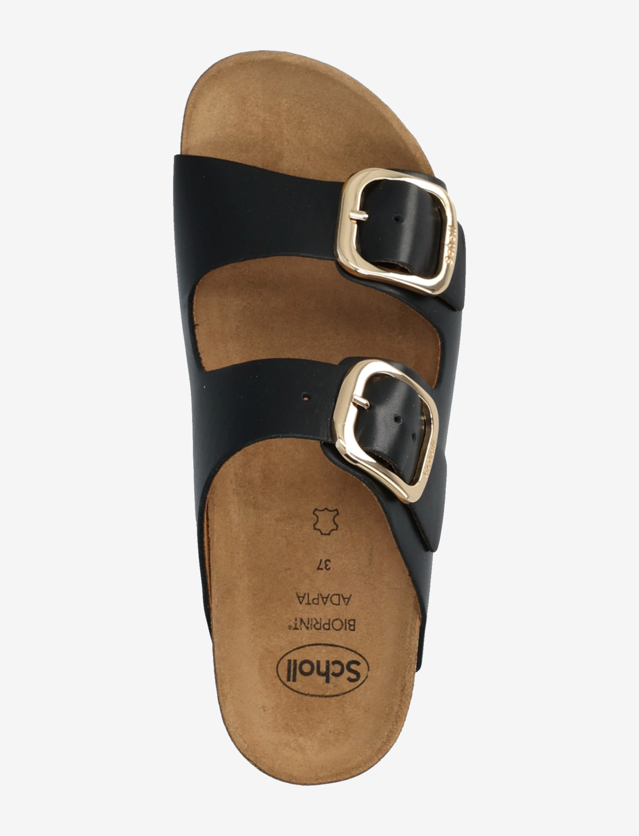 Scholl - ILARY 2 STRAPS WG AD - flade sandaler - black - 3