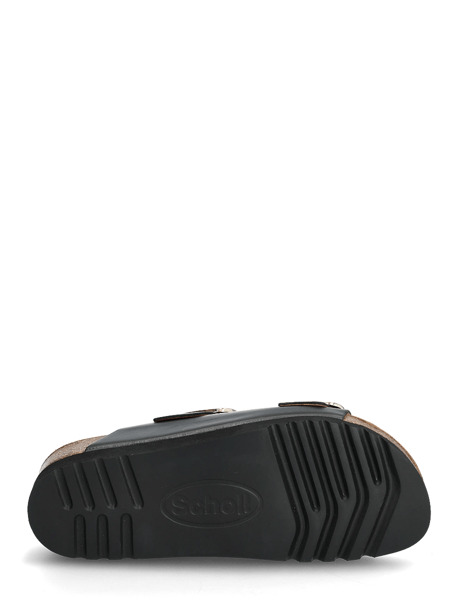 Scholl - ILARY 2 STRAPS WG AD - flade sandaler - black - 4