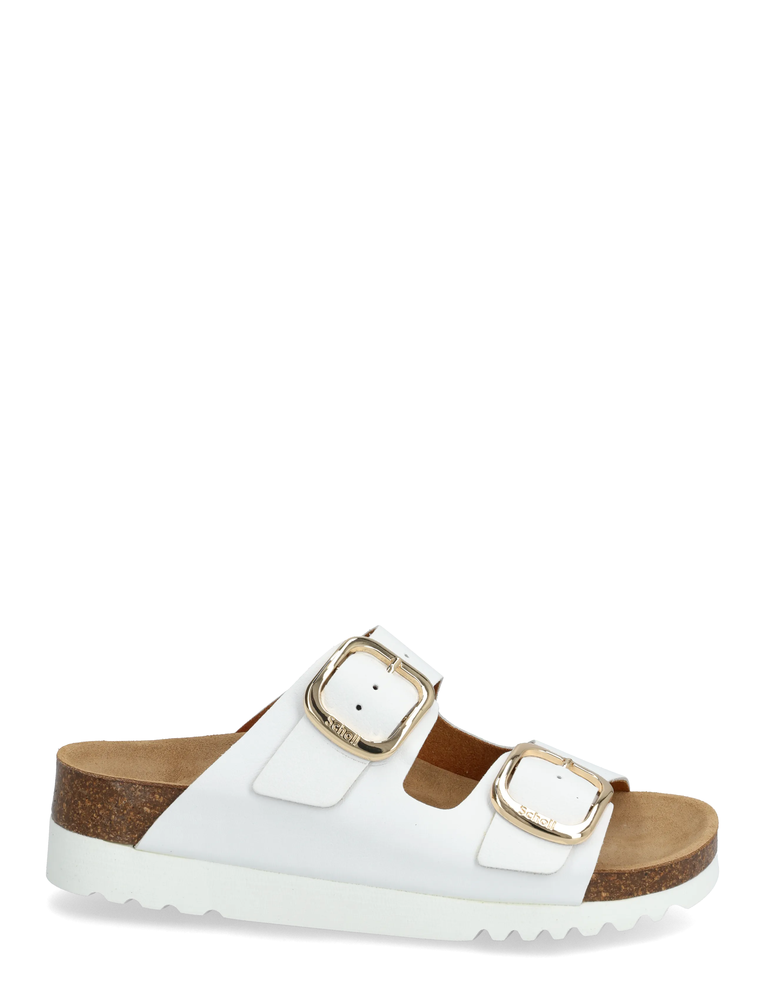 Scholl - ILARY 2 STRAPS WG AD - matalat sandaalit - white - 1