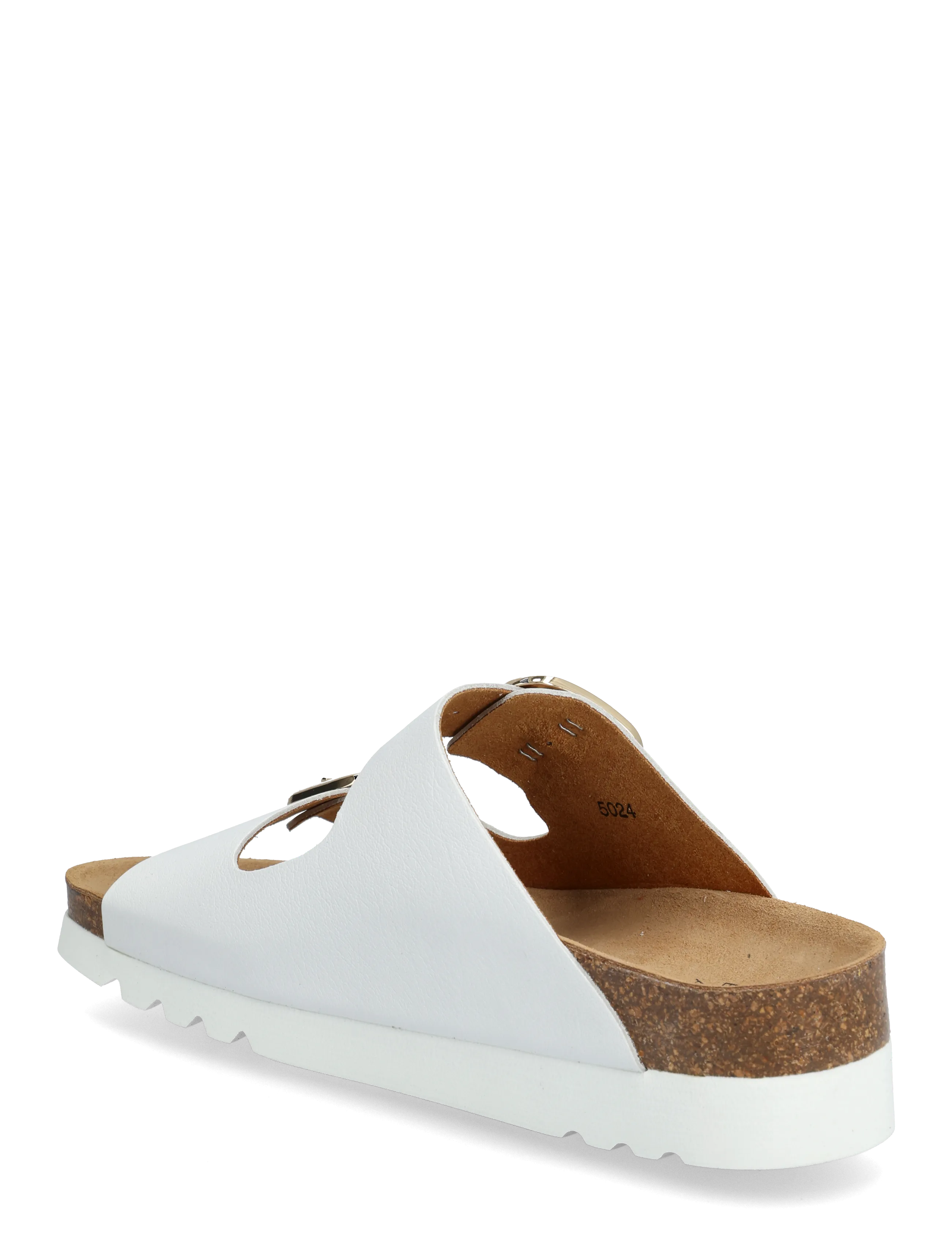 Scholl - ILARY 2 STRAPS WG AD - matalat sandaalit - white - 2