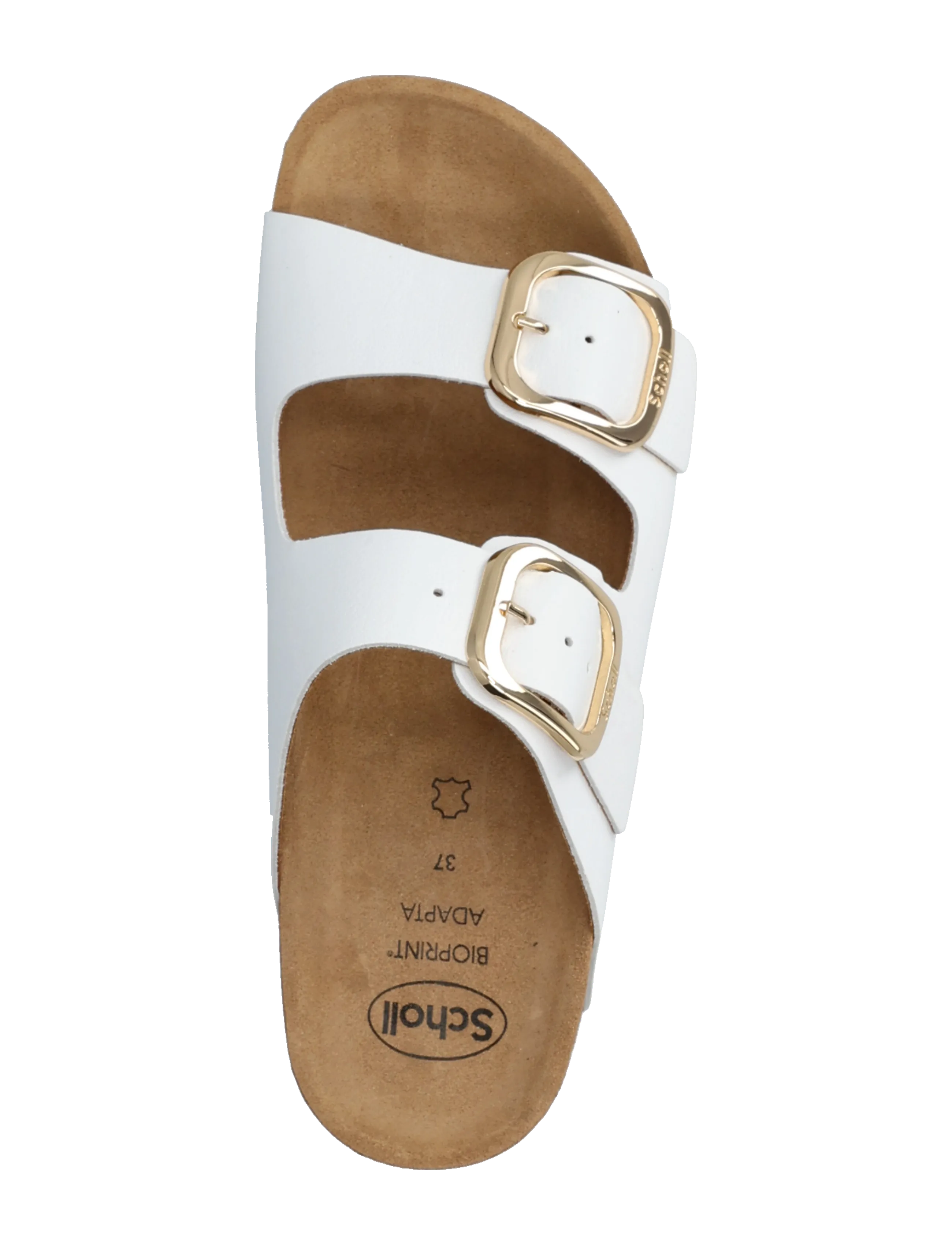 Scholl - ILARY 2 STRAPS WG AD - matalat sandaalit - white - 3