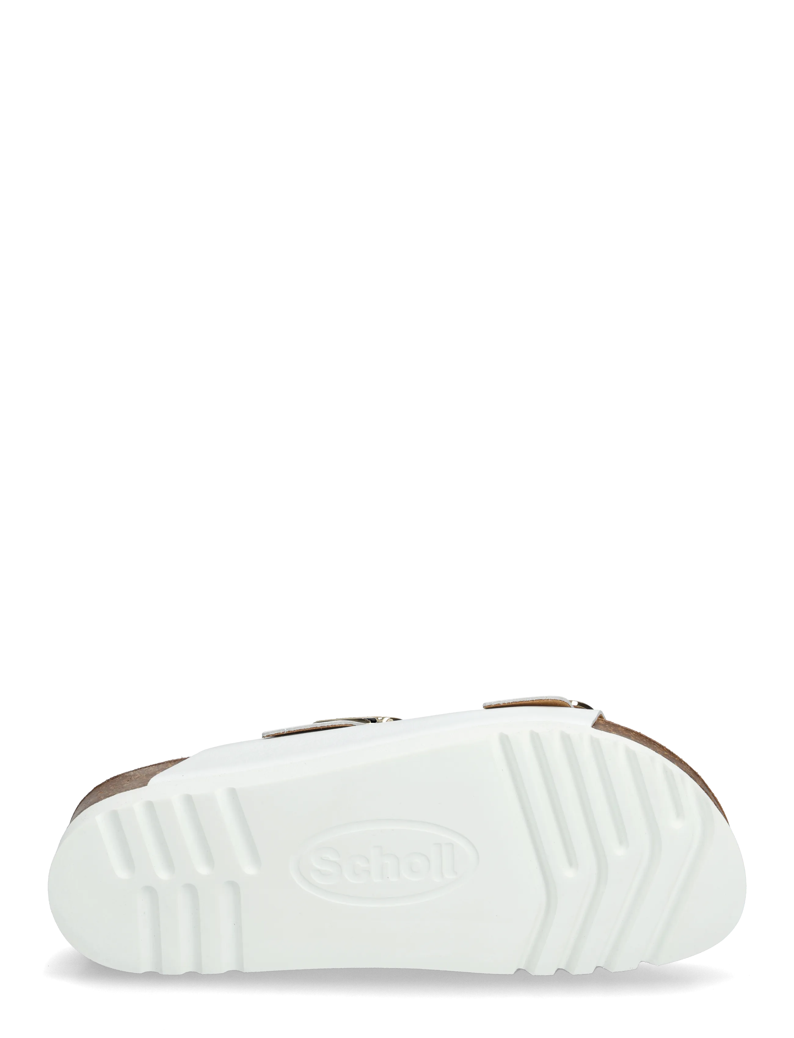 Scholl - ILARY 2 STRAPS WG AD - matalat sandaalit - white - 4