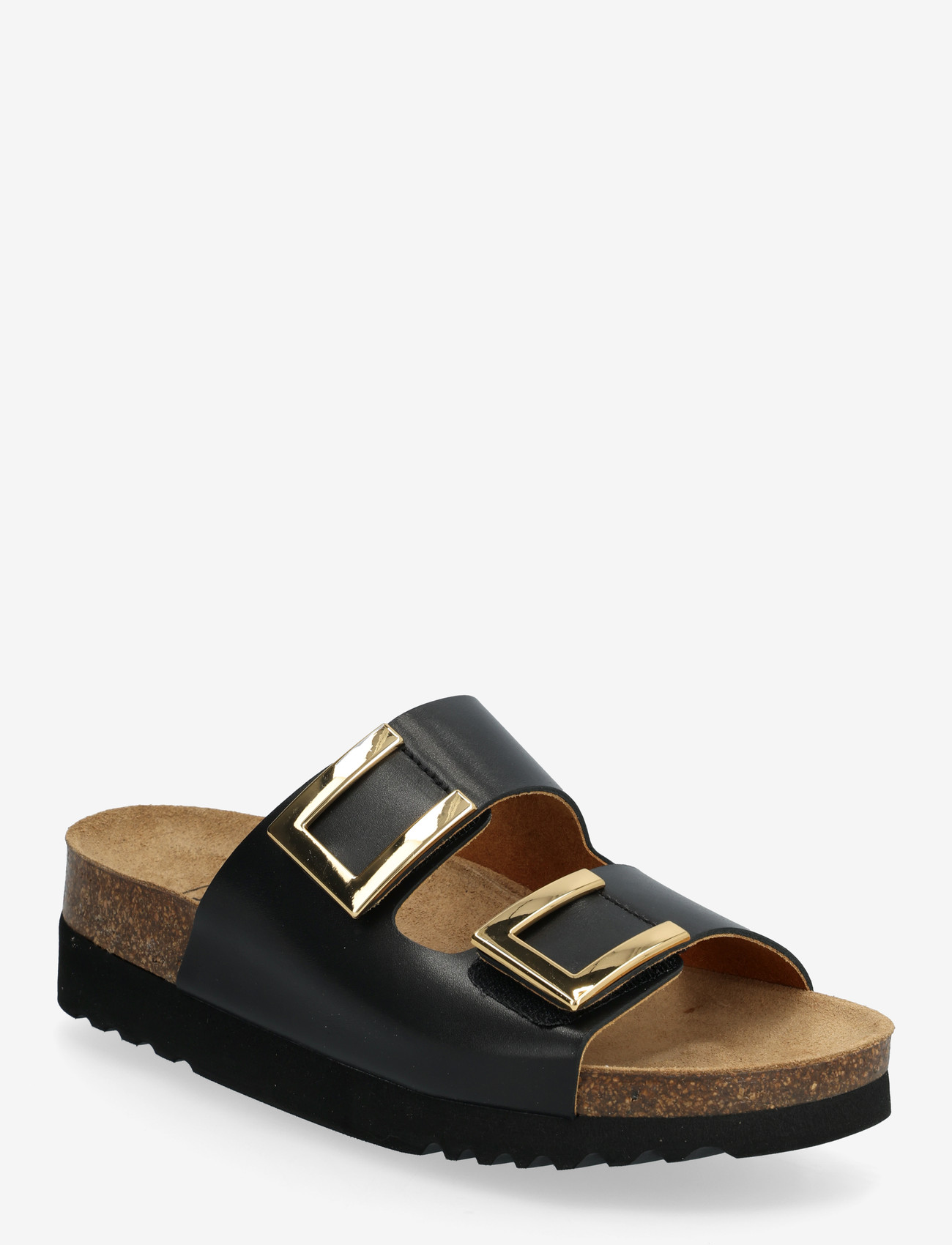 Scholl - MONTEREY 2 STRAPS WG AD - flade sandaler - black - 0