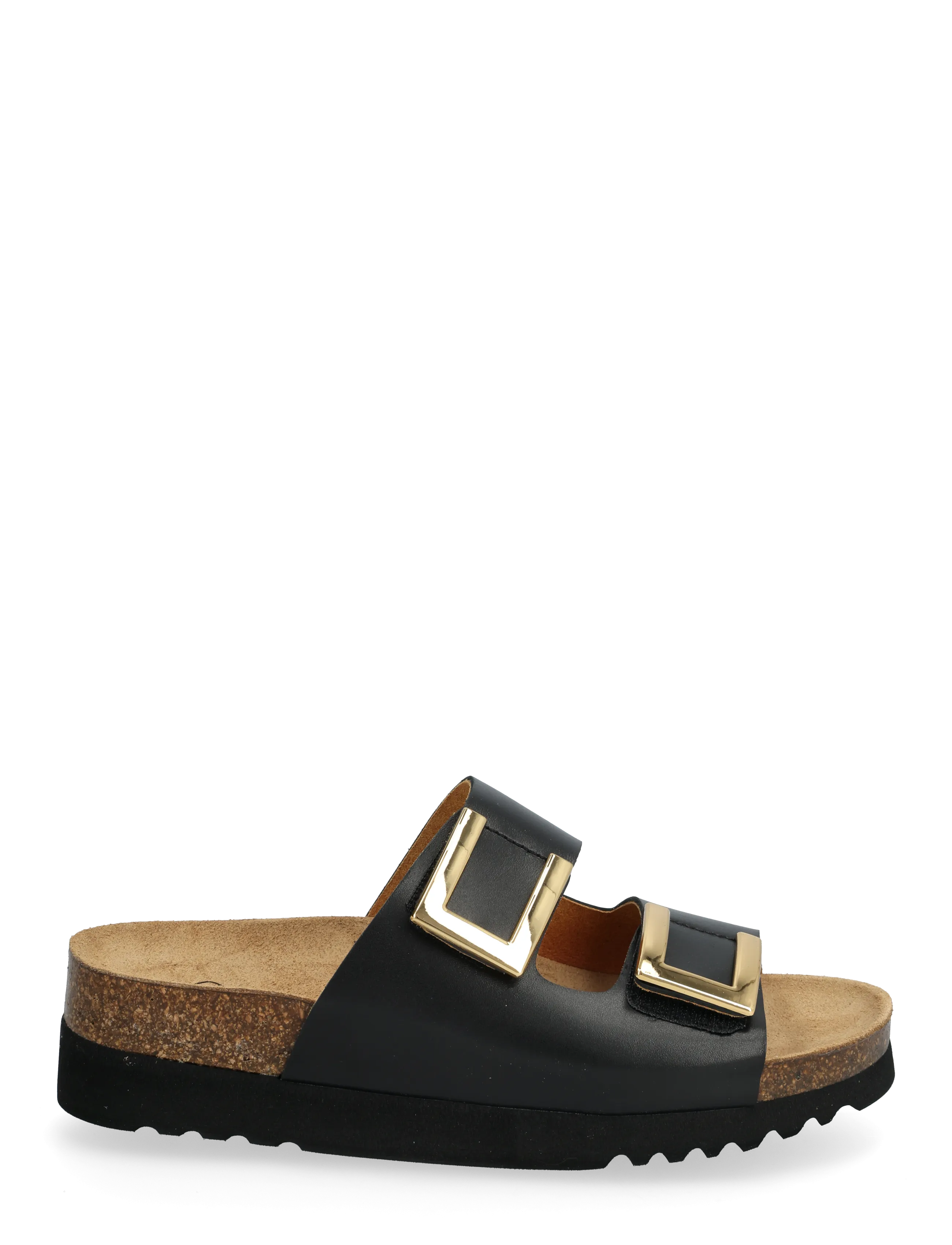 Scholl - MONTEREY 2 STRAPS WG AD - flat sandals - black - 1