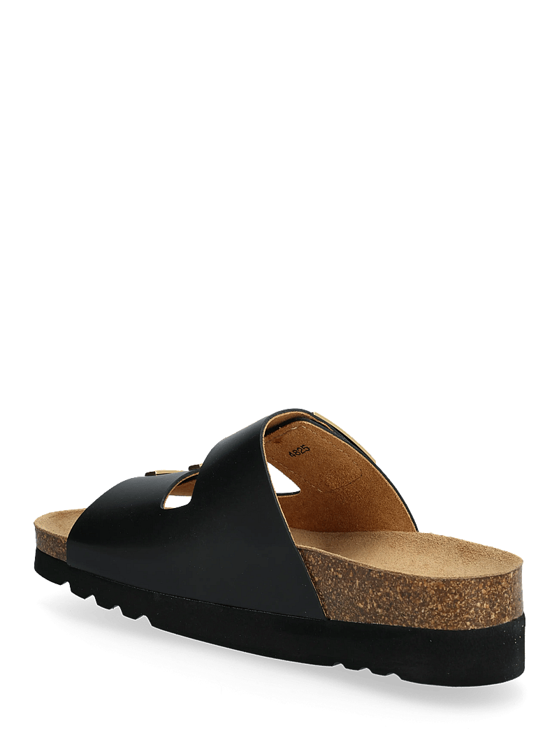 Scholl - MONTEREY 2 STRAPS WG AD - flache sandalen - black - 2