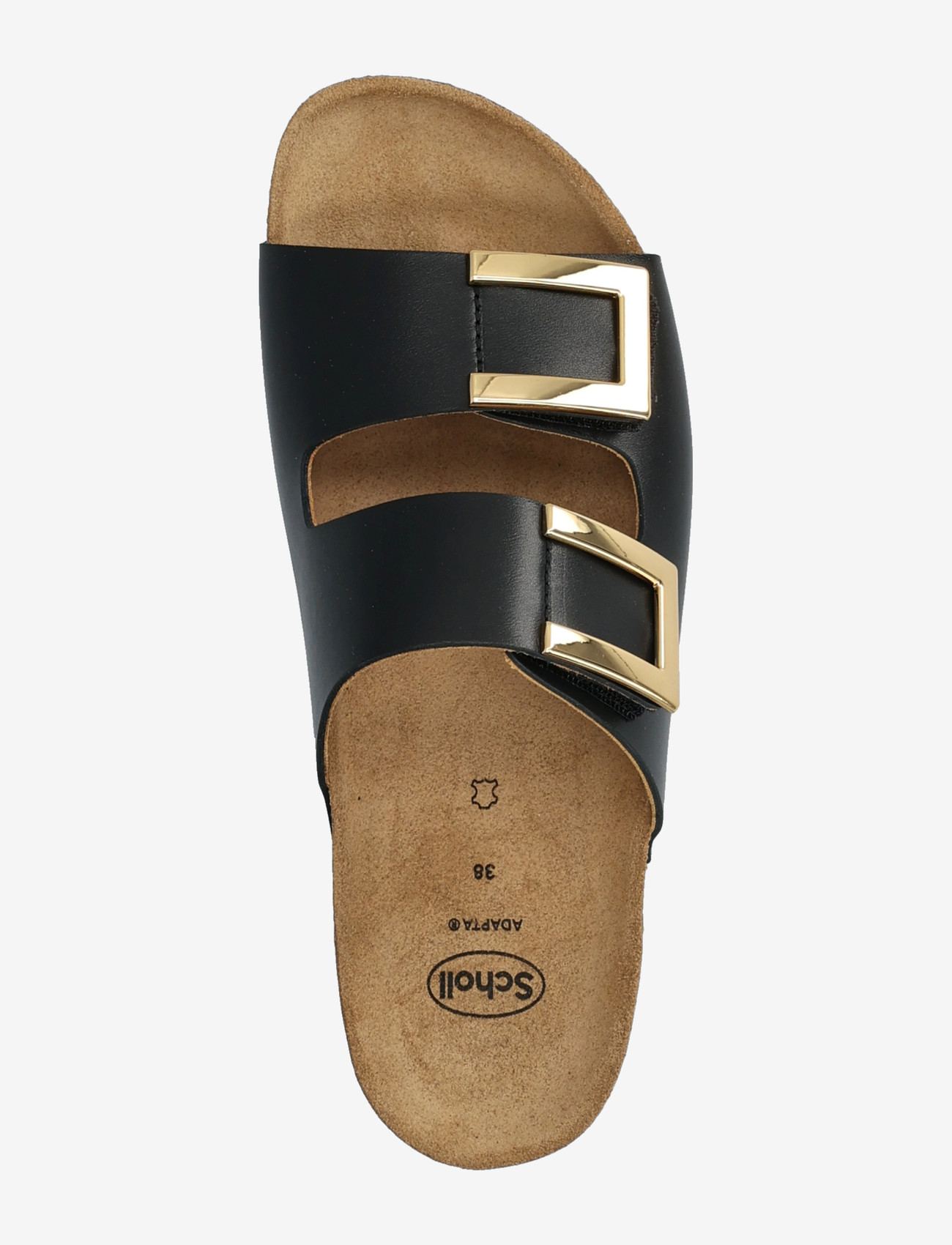 Scholl - MONTEREY 2 STRAPS WG AD - flade sandaler - black - 3