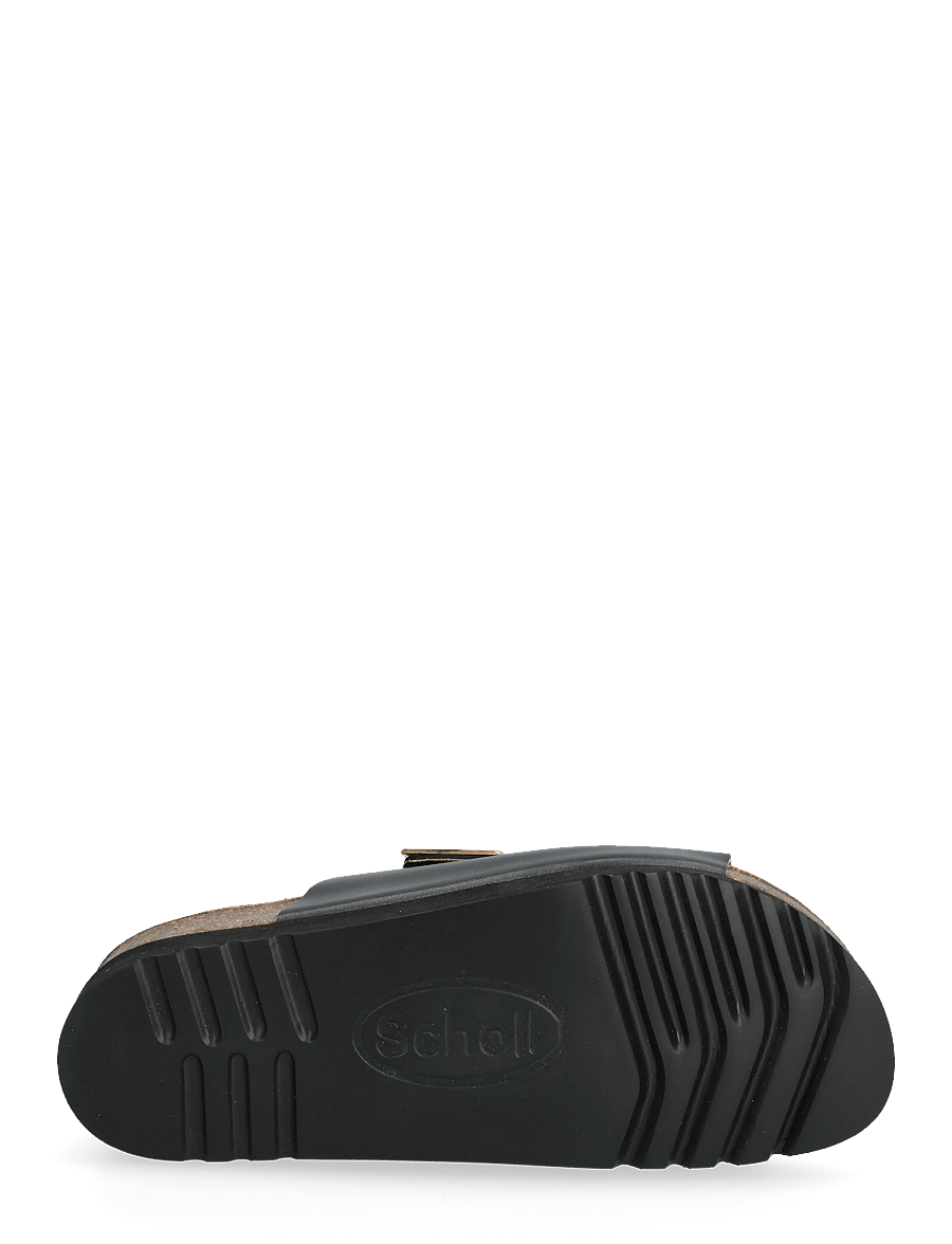 Scholl - MONTEREY 2 STRAPS WG AD - flache sandalen - black - 4