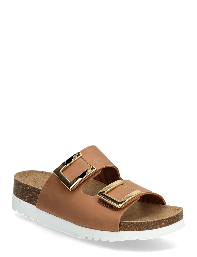 Scholl - MONTEREY 2 STRAPS WG AD - flache sandalen - cognac - 0