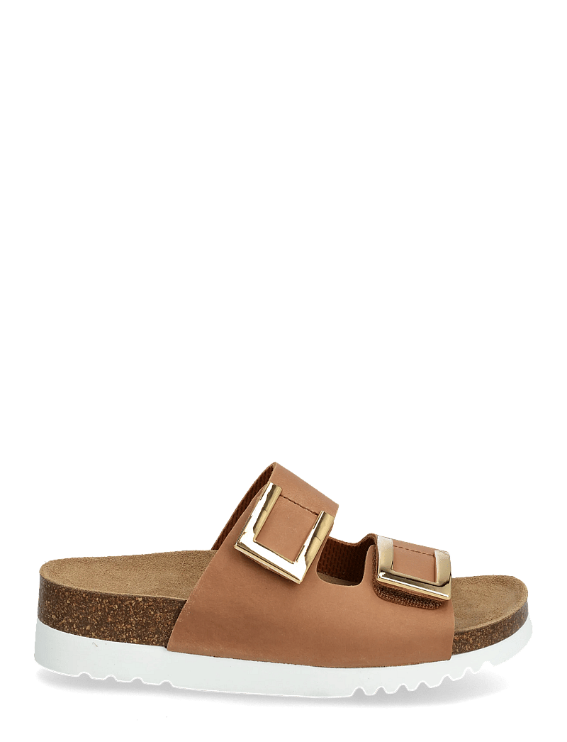 Scholl - MONTEREY 2 STRAPS WG AD - flache sandalen - cognac - 1