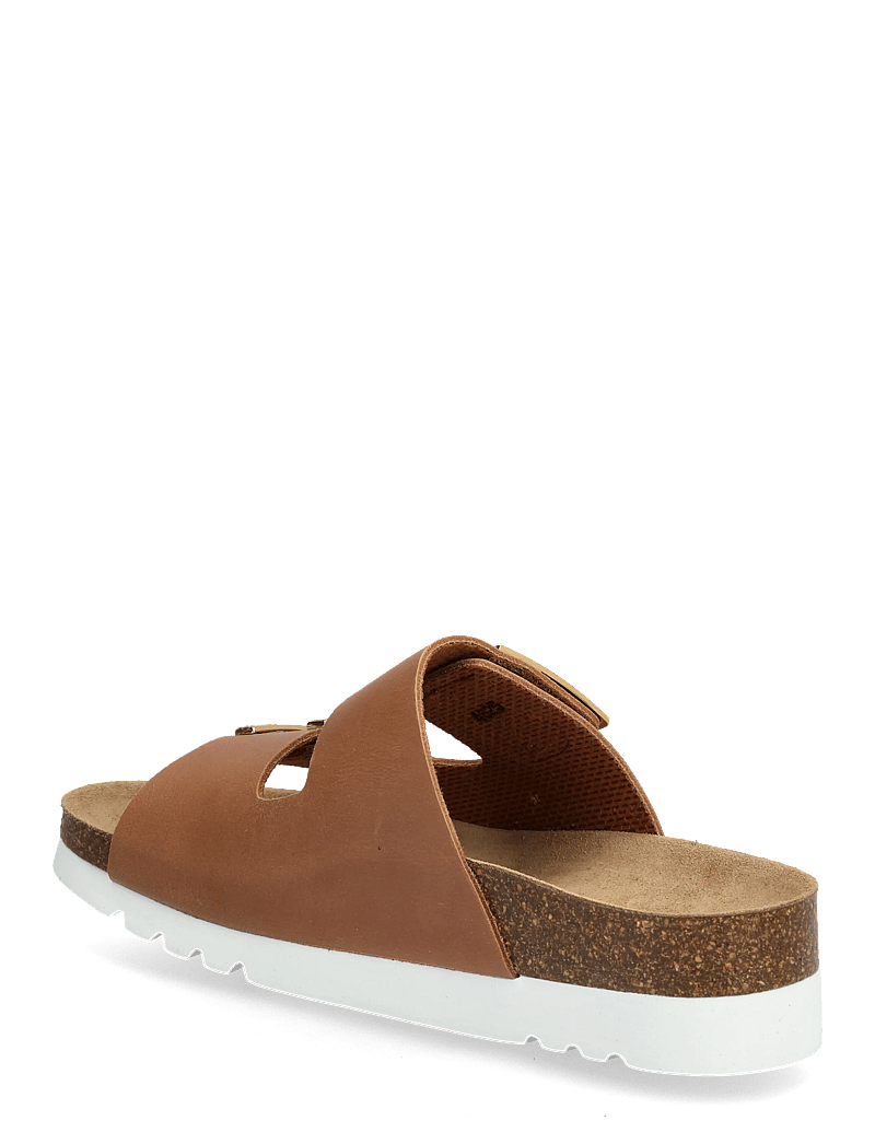 Scholl - MONTEREY 2 STRAPS WG AD - flache sandalen - cognac - 2