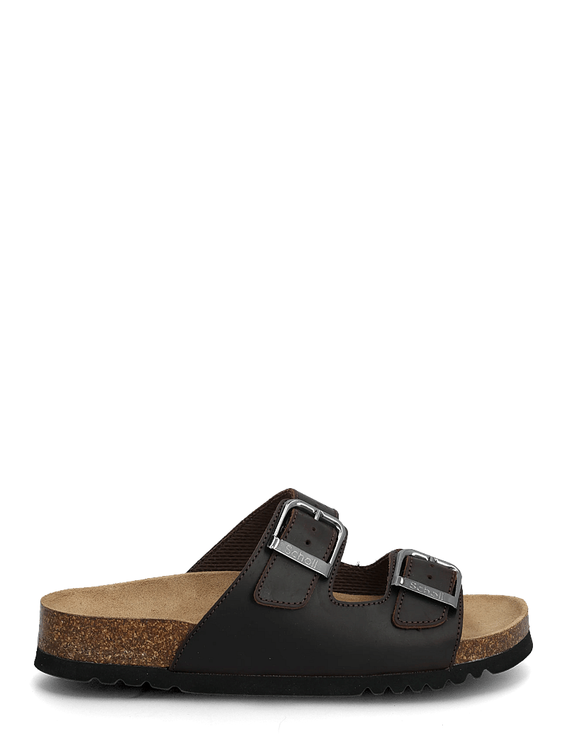 Scholl - MALAREN LOW AD - flache sandalen - dk brown - 1
