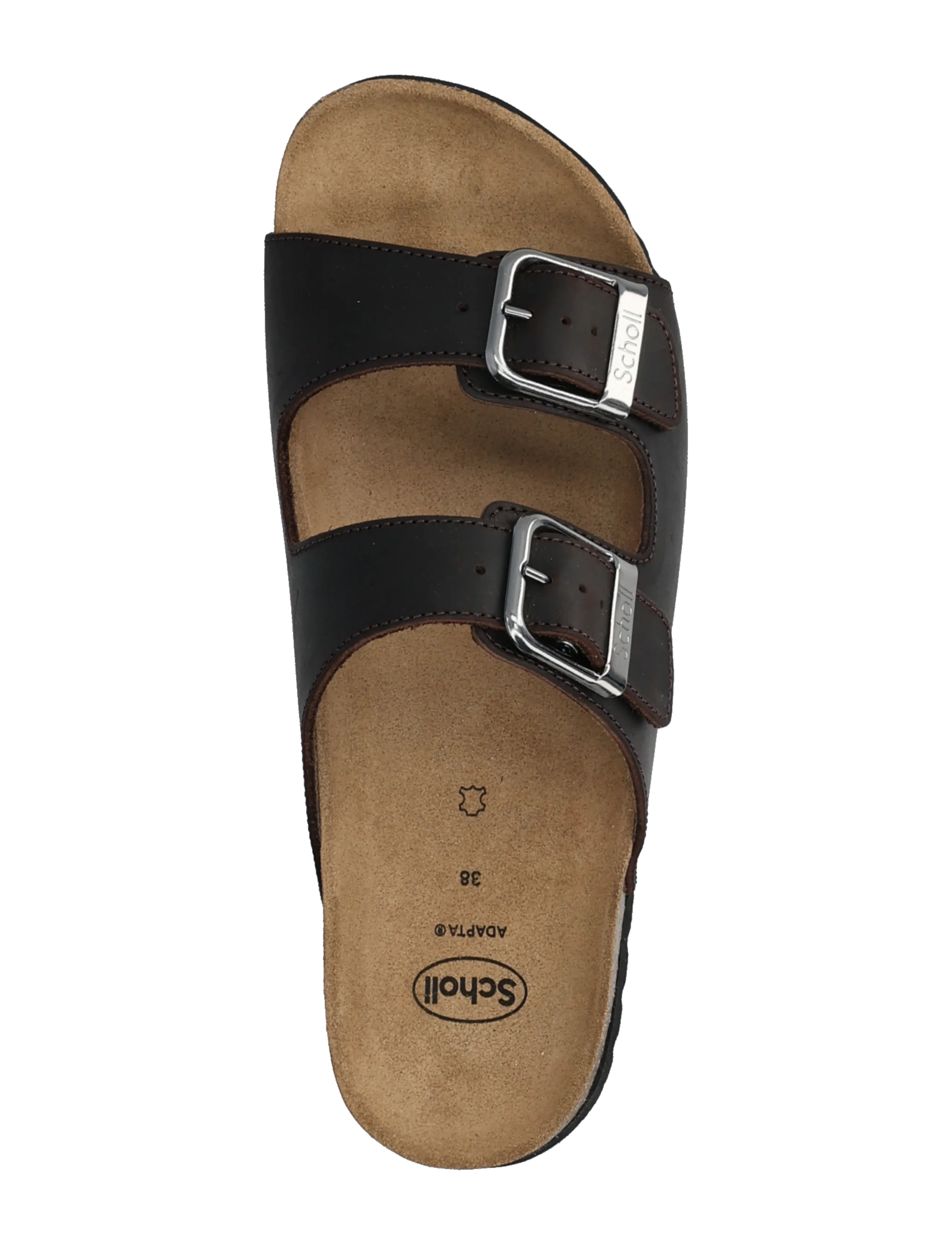 Scholl - MALAREN LOW AD - płaskie sandały - dk brown - 3