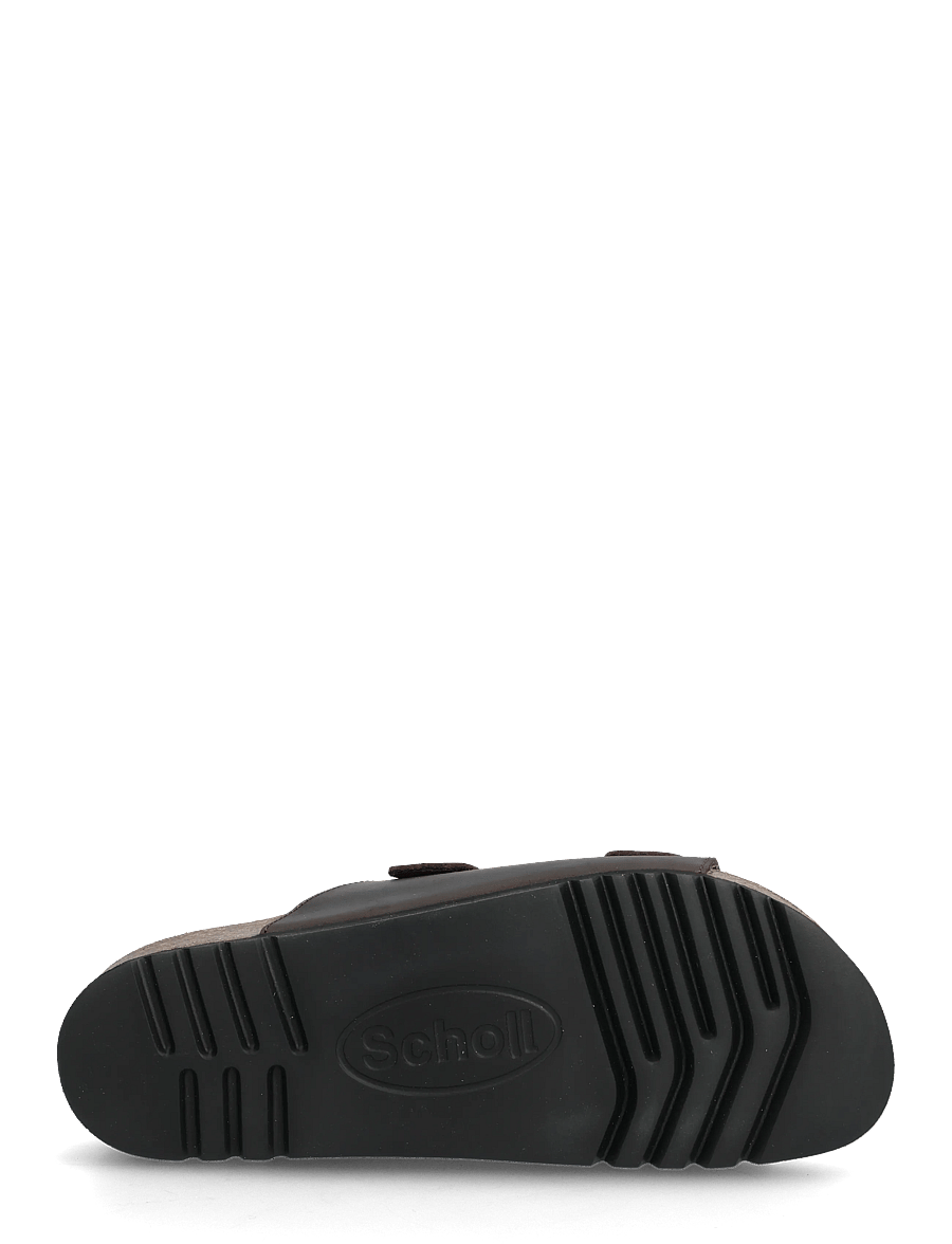 Scholl - MALAREN LOW AD - flache sandalen - dk brown - 4