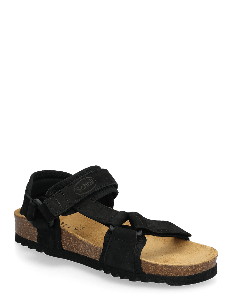 Scholl - NEW TRACK - platta sandaler - black - 0
