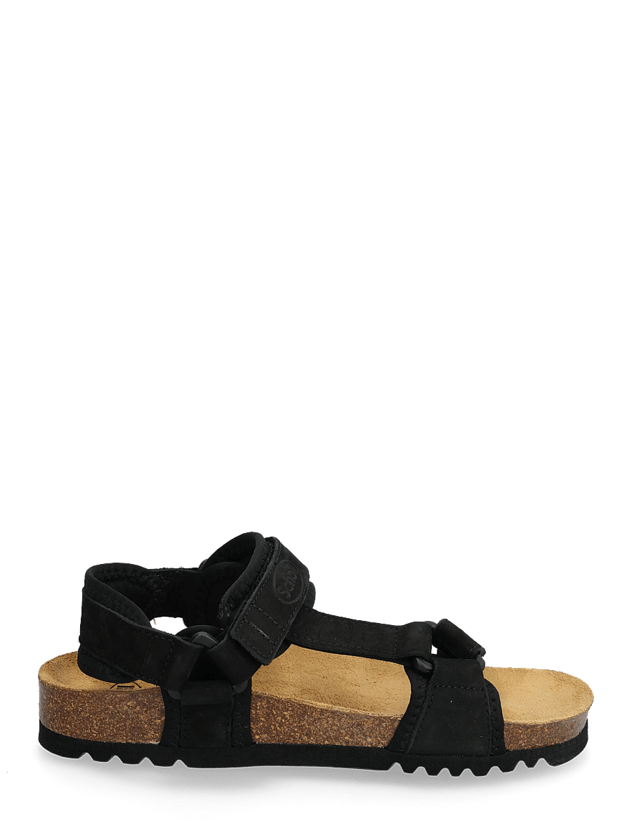 Scholl - NEW TRACK - platta sandaler - black - 1
