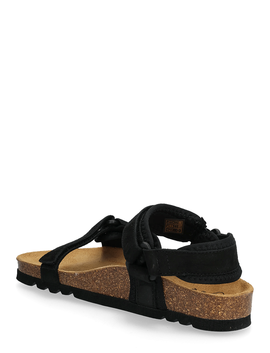 Scholl - NEW TRACK - platta sandaler - black - 2
