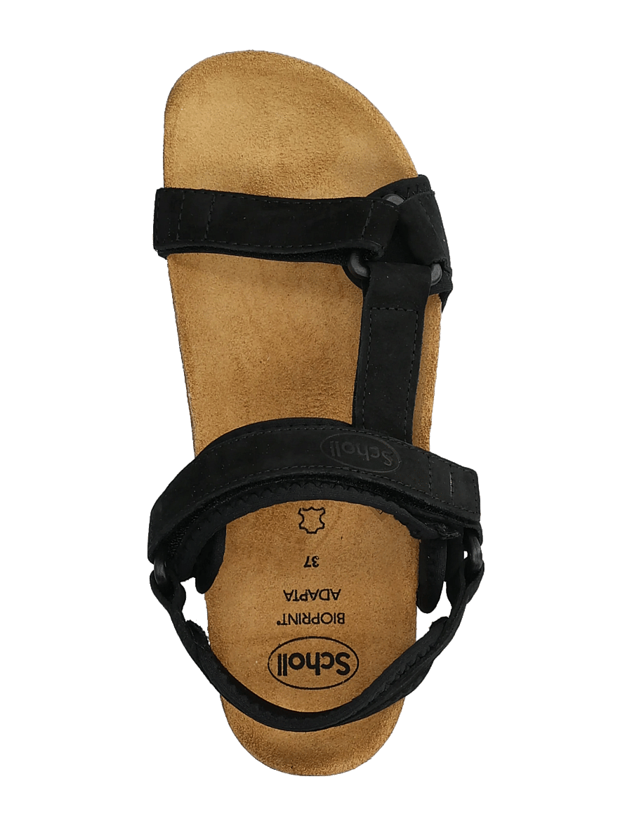 Scholl - NEW TRACK - platta sandaler - black - 3