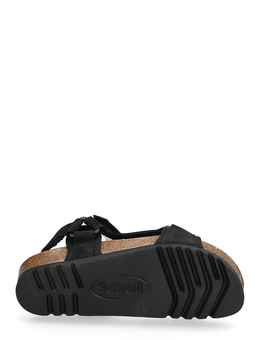 Scholl - NEW TRACK - platta sandaler - black - 4