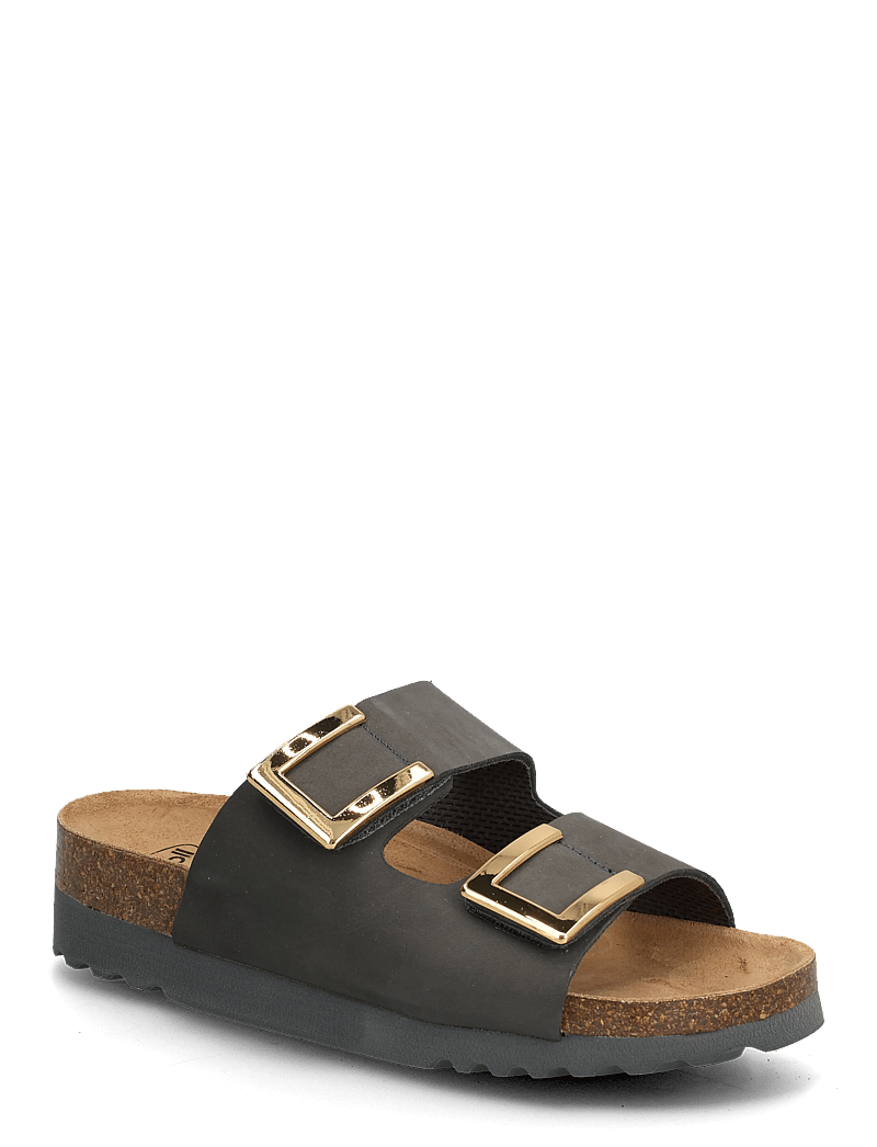 Scholl - MONTEREY 2 STRAPS AD - kontsata sandaalid - dk grey - 0