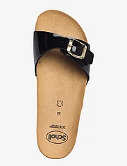 Scholl - SL ESTELLE PATENT BLACK - flat sandals - black - 3